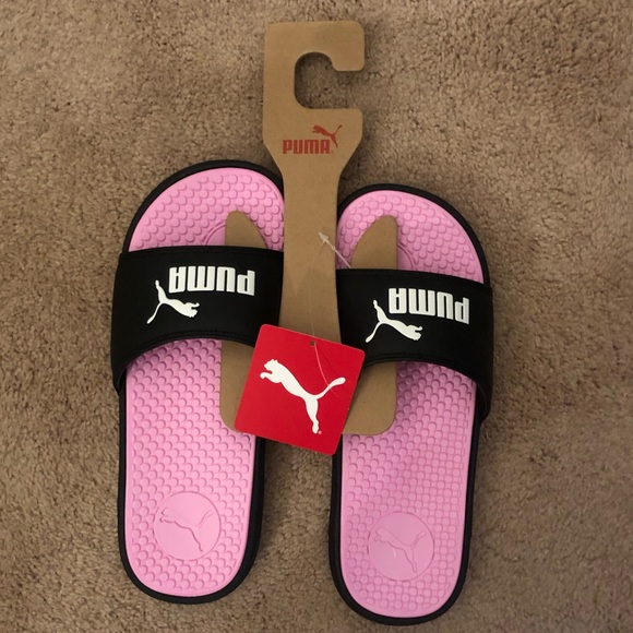 colorful puma slides